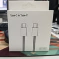 thumbnail image 1 of Blue Dual-Head Type-C Cable, Braided PD 60W Fast Charging for Apple iPhone 15, 25x22cm Size, 1 of 6
