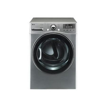 LG SteamDryer DLEX3470V - Dryer - width: 27 in - depth: 29.8 in - height: 38.7 in - front loading - graphite steel