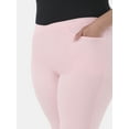 thumbnail image 2 of JMS Just My Size by Hanes Women's Plus Snap Hem Pull On Cropped Pants, 23" Inseam, Sizes 0X-4X, 2 of 5