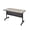 Maple, variant on Romig Axis-Pro 48 x 24 in. Flip-Top Training Nesting Table with Modesty Panel- Mahogany