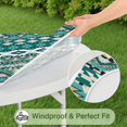 thumbnail image 5 of Boho Floral Print Round Tablecloth with Elastic Border, Perfect Fit for 52-56 Inch Tables, Ideal for Indoor Outdoor, 5 of 7