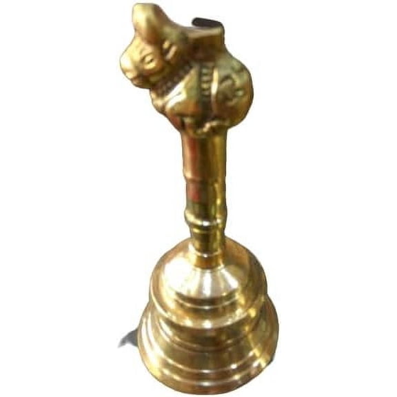 New Brass Bell/GHANTI for ARTI Nandi JI ON TOP PUJA Religious PUJA