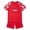 Red, variant on 2026 Fan Soccer Collection for Boys - Kids Football Shirt and Shorts Set International Retro Streetwear Youth Training Uniform Athletic Outfit Ages 3-14(Yellow1/130)
