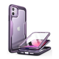 i-Blason Magma Case for iPhone 11 6.1 inch (2019 Release), Heavy Duty Protection, Full Body Bumper Protective Case with Built-in Screen Protector (Purple)