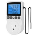 thumbnail image 1 of WHEANG Measuring Tools 1800W Digital Temperature Controller with White Lcd Display 15A/120V Thermostat for Heating and with Timer Function One Size White, 1 of 7