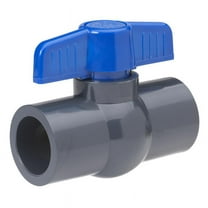 Homewerks VBV-P80-E4B Ball Valve, PVC Schedule 80, x Solvent, 3/4-Inch, 0.75 Inch, No Color