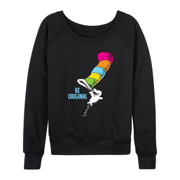 Dr. Seuss - Cat in the Hat Be Original - Women's Lightweight French Terry Long Sleeve Shirt