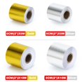 thumbnail image 2 of A Gold 2'' Heat Tape Air Intake Heat Insulation Wrap Reflective Heat Barrier Self Adhesive Engine 2 Inch 5/10M, 2 of 6