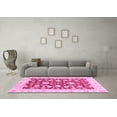 thumbnail image 3 of Ahgly Company Indoor Round Oriental Pink Traditional Area Rugs, 4' Round, 3 of 4