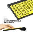 thumbnail image 4 of Teclado y ratón inalámbricos Fonicer de tamaño completo, color amarillo, 4 of 8