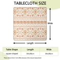 thumbnail image 2 of Beautifully Designed Boho Tablecloth 34x34 Inch Square Floral Cover with Elastic Edge for Indoor Outdoor Table Use, 2 of 6