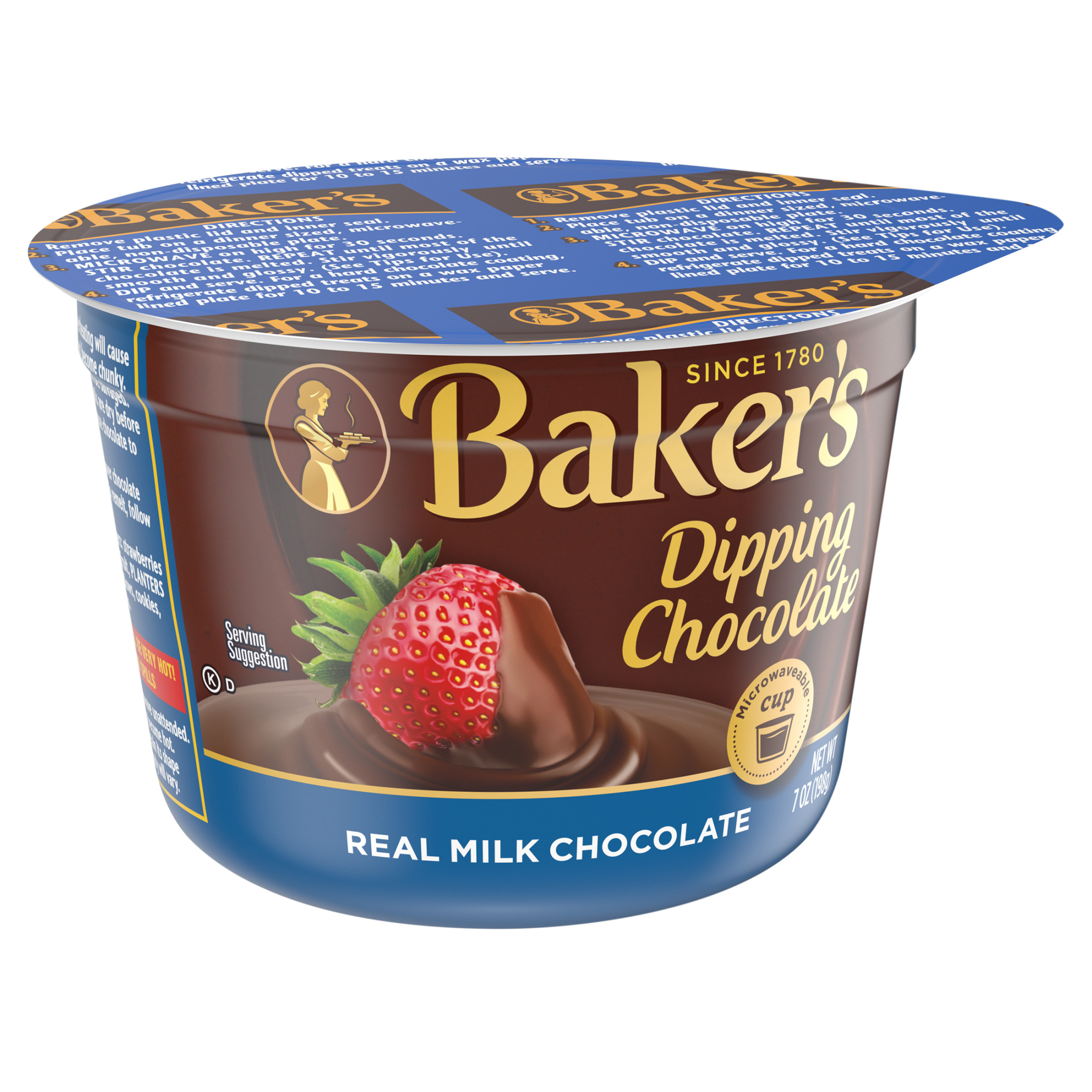Baker's Real Milk Dipping Chocolate, 7 oz Cup - image 3 of 6