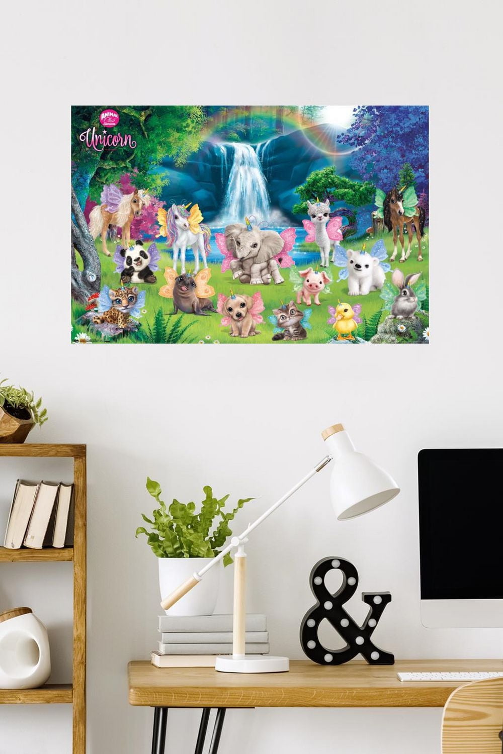 Animal Club - Unicorn Group Wall Poster, 22.375" x 34"