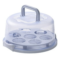 100Fens Cake Box Cupcake Holders With Lid 10 Inch Transparent Handles With Lid Cupcake Holders