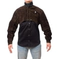 thumbnail image 2 of Waylander Split Leather Welding Cape with Sleeves, Open Back Welding Jacket Comfort, Adjustable Cuffs for Secure Fit and Flexible Stand Up Collar (3X-Large), 2 of 8