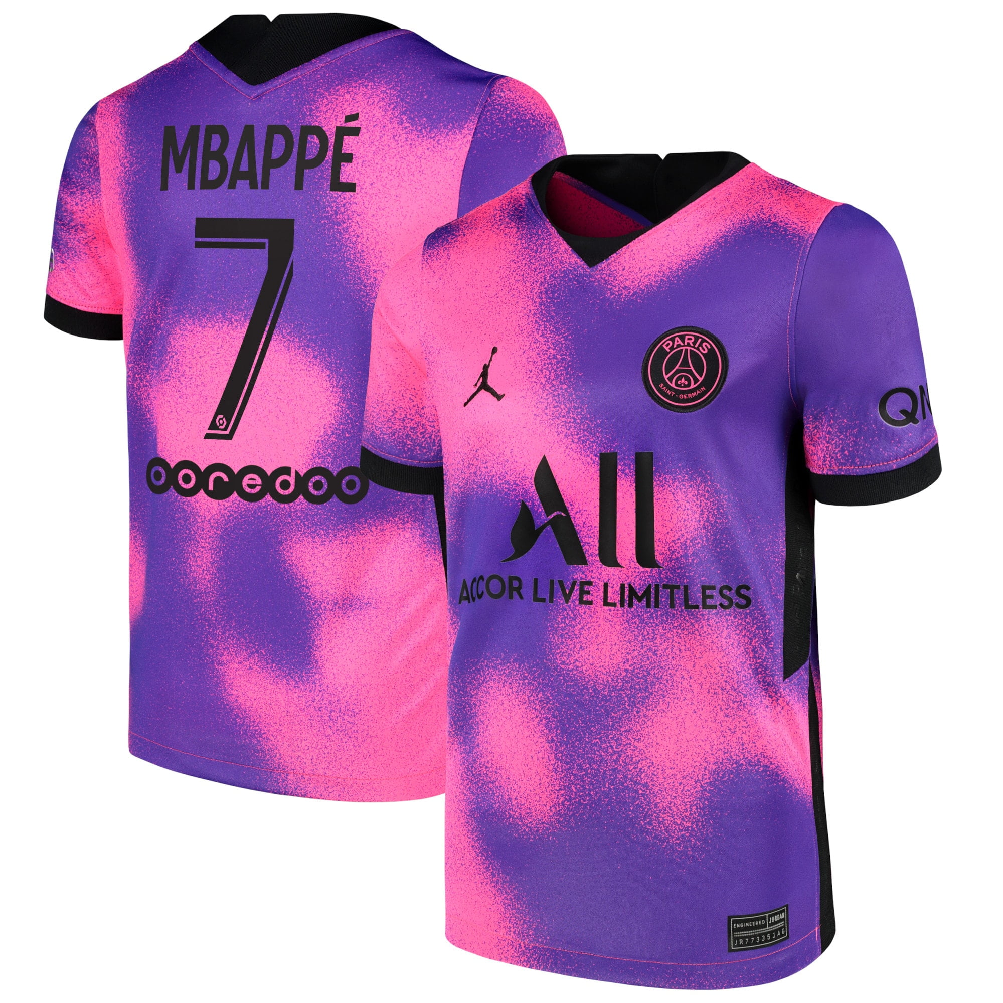 Kylian Mbapp- Paris Saint-Germain Jordan Brand Youth 2020/21 Fourth Replica  Jersey - Pink - Walmart.com
