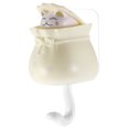 thumbnail image 3 of Lucky Bag Cat Gancho De Pared Adhesivo De Plástico Adorable Sin Perforación Decoración Almacenamiento Colgador De Pared Para Dormitorio Porche Cocina Azul Vogacara HA026761-04, 3 of 6