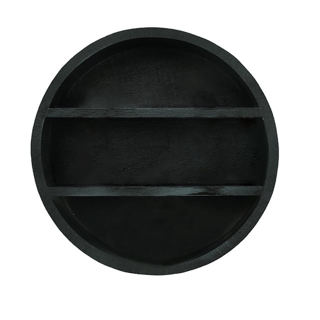 Estante de madera con forma de luna, estante para colgar en la pared, sala de estar, cocina, decoración del hogar, luna llena Scienceny HA001851-01