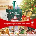 thumbnail image 4 of 12pcs Christmas Gift Bags Christmas Tote Bags With Handles, Non-Woven Large Christmas Bags For Gifts Wrapping Xmas Party Favors, 12.8×6.7×9.8in, 4 of 8