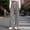 Gray, variant on Liuinsasek Women's Waffle Pattern Wide Leg Pants Fashion Casual Solid Color Drawstring Elastic Waist Comfy Loose Lounge Pants Winter style with Pockets