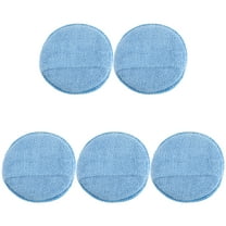 FUTUREORYY 5Pcs Microfiber Round Sponges for Car Waxing Sponge 11.8X5.1In Blue