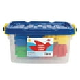 thumbnail image 2 of Entornos Cubos de Enlace Jumbo de 2 Pulgadas 24 Piezas Bloques de Ladrillos de Construcción Manipuladores de Juguetes de Construcción Edades de Vástago Temprano 18 Meses y Más, 2 of 4