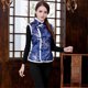 thumbnail image 4 of Traje Cheongsam Qipao Tang de estilo chino para mujer, chaleco de terciopelo grueso, ropa de satén Retro tradicional para fiesta de noche y boda, Año Nuevo, 4 of 5