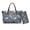 Blue-Horse, variant on 2 Pcs Jamaican Flag Handbag and Wallet Set for Women Zippered Palm Tree Printed Top Handle Handbags Shoulder Bag Tote Purse with Wristlet for Party, Black and Yellow