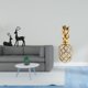 thumbnail image 2 of Elegante juego de figuras de resina de ciervo y oro para sala de estar, oficina, dormitorio, decoración de mesa, escultura animal única, adorno de reg, 2 of 8
