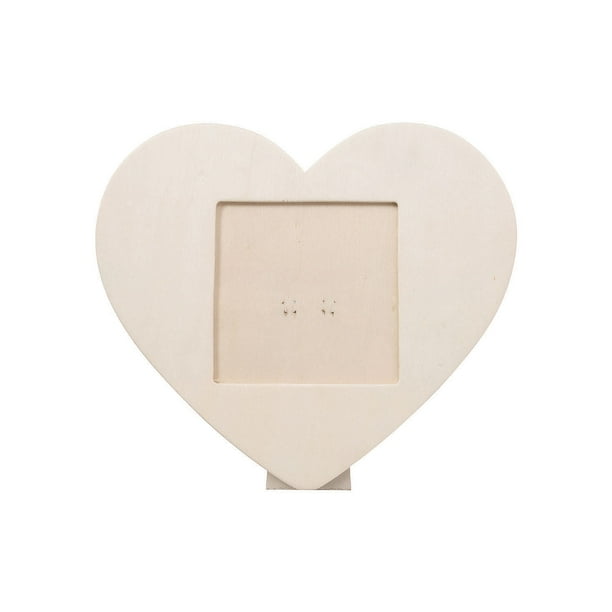 Do It Yourself Wood Heart Shaped Frame Craft Kits 12 Pieces