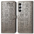 thumbnail image 1 of Funda Cartera FOXDOCK para Samsung Galaxy A55 5G , Flip PU con Relieve de Gatos y Perros, Tarjetero y Soporte, 1 of 6