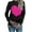 Hot Pink, variant on JGGSPWM Heart Print Sweaters for Women Long Sleeve Pullover Ladies Crochet Ribbed Jumper Modern Cable Knit Tops Crewneck Tops Soft Comfy Sweaters for Women Hot Pink M