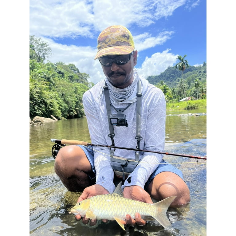 Riverruns UPF 50+ Fishing Hoodie, Sun Hooded Fishing Shirt, Sun Protection  Long Sleeves Shirt for Men Fishing