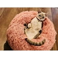 thumbnail image 4 of Gseagtia Original Cat and Dog Bed Luxury Coarse Faux Fur Donut Hugs Round Donut Dog Bed Indoor Pillow Suitable for Small and Medium-sized Dogs, 4 of 6
