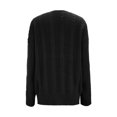 thumbnail image 5 of Nooxsoe Women's Knit Cardigan Sweater Knitted Sweater Solid Color Classic Casual Knitwear Coat Soft Knit Casual Cardigan Fall Winter Knit Cardigan Long Sleeve Cardigan Woman Sweater Black S, 5 of 5