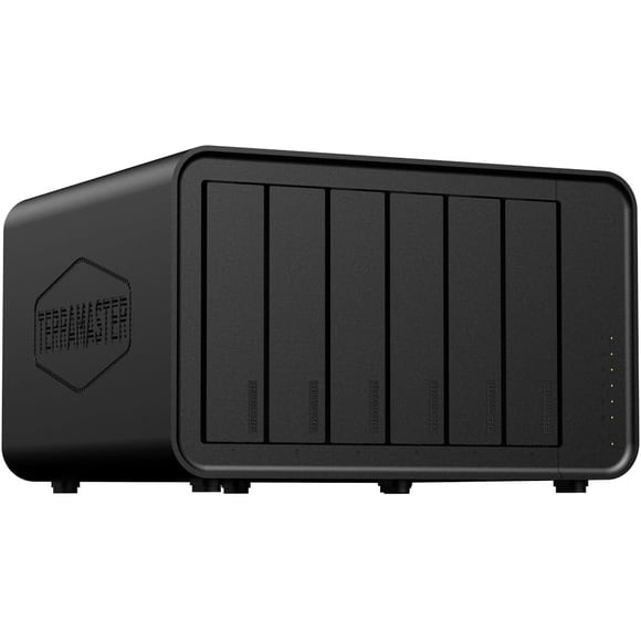 TERRAMASTER F6-424 Max NAS Storage - 6Bay Core i5 1235U 10-Cores 12-Threads, 8GB DDR5 RAM, Dual 10GbE Ports, Network Attached Storage Peak Performance for Business (Diskless)