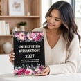 thumbnail image 7 of 2027 Uninspiring Affirmations Desktop Calendar, Anti‑Motivational Funny Desk Calendar, Floral Black Cover Spiral Stand‑Up Calendar, Humorous Office Desktop Decoration, 7 of 7