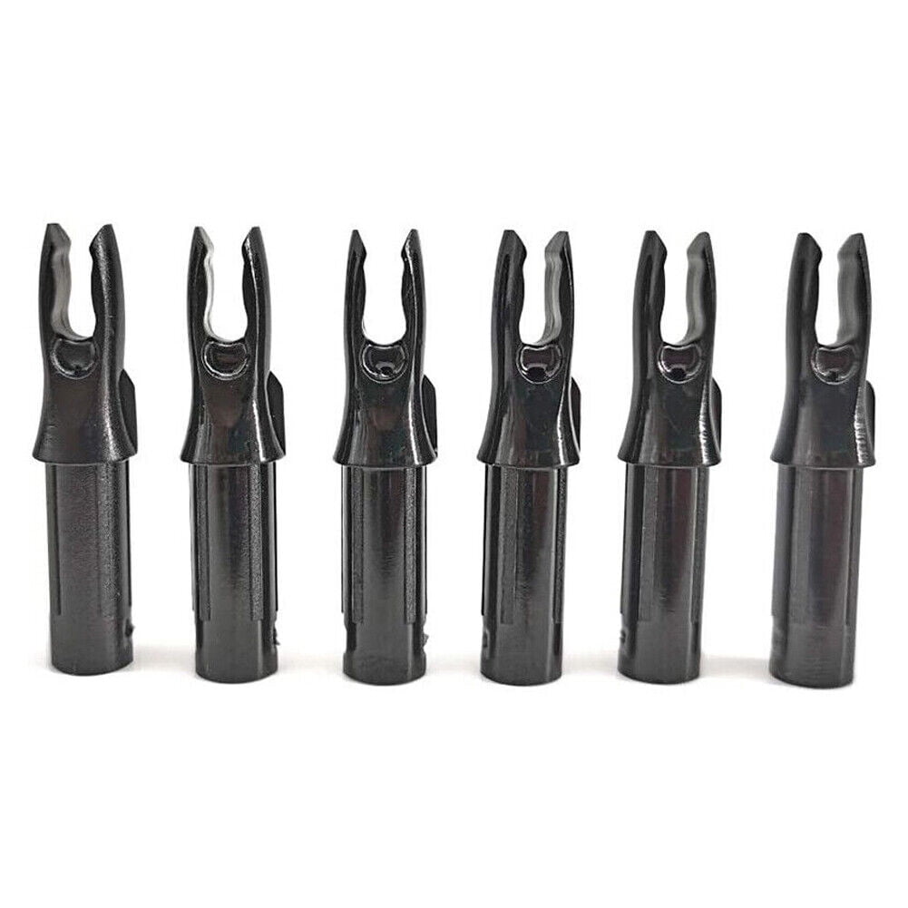 50pcs Arrow Nocks Insert Tips ID6.2mm Arrow Shaft Tails Plastic Archery