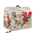 thumbnail image 5 of TSOVTHRID Rose Butterfly Pattern Stand Mixer Covers Kitchen Aid Mixer Cover for 4.5-5 Quart Stand Mixer Letter Vintage Print Dust Cover for Kitchen Aid Accessories and Attachments,S, 5 of 7