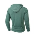 thumbnail image 5 of Donemore Men's Hooded Sweatshirt Long Sleeve Solid Color Button Closure Casual Style Stretchable Comfort Fit, 5 of 8