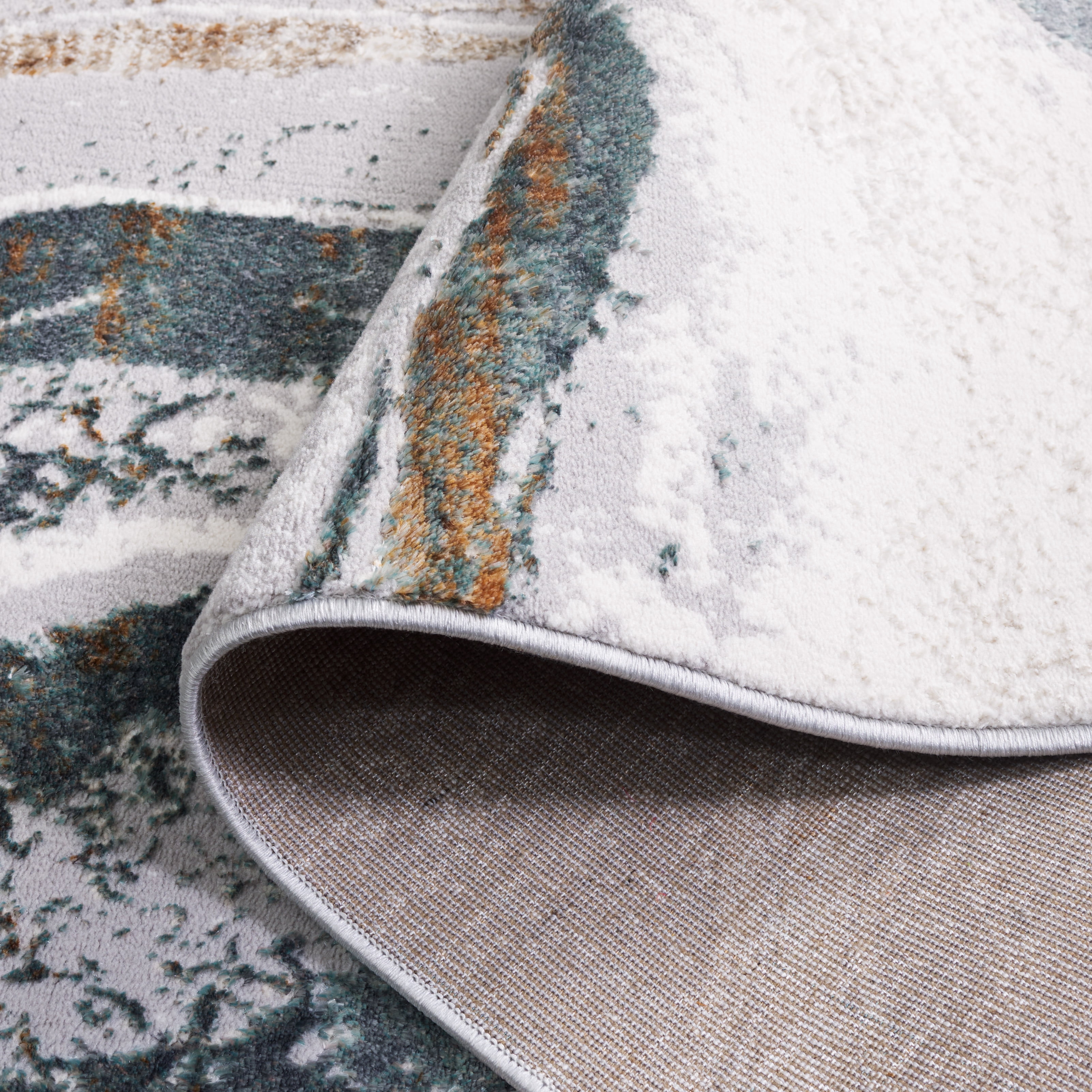 SAFAVIEH Alenia Elihu Abstract Area Rug, Gray/Ivory, 4' x 6'