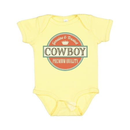 Inktastic Cowboy Vintage Logo Boys Baby Bodysuit