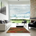 thumbnail image 6 of Ahgly Company Indoor Rectangle Patterned Saffron Red Abstract Area Rugs, 7' x 9', 6 of 6