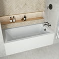 thumbnail image 3 of Streamline NAL-5340-ORB 60 in. x 30 in. Acrylic Right-Hand Drain Alcove Bathtub in Glossy White With External Drain in Matte Oil Rubbed Bronze, 3 of 10