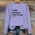 thumbnail image 5 of piuwrlz Sweatshirt for Girls Long Tops Sleeve Printed Hoodie Long Sleeves Without a Hat Sweater Purple Size 7-8 Years, 5 of 6
