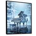 thumbnail image 2 of Designart "Frozen Forte Of The Winter Piano" Music Floater Framed Wall Art Prints, 2 of 5