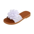 thumbnail image 2 of Willtoo 2026 Trendy Flower Slippers Sandals for Women Summer Casual Flat Sandal Shoes Comfortable Slip on Flower Slides Sandals Beach Shoes, 2 of 6