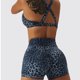 thumbnail image 4 of Pantalones cortos de yoga de leopardo, cintura alta, levantamiento de glúteos, fitness, entrenamiento atlético, pantalones cortos para correr, pilates, tenis, 4 of 6