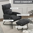 thumbnail image 4 of HOMCOM Chaise d'appoint moderne avec fauteuil ottoman, gris foncé, 4 of 10