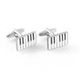 thumbnail image 1 of Cufflinks, diseño de teclado de piano para hombre, en color cobre, 1 of 3